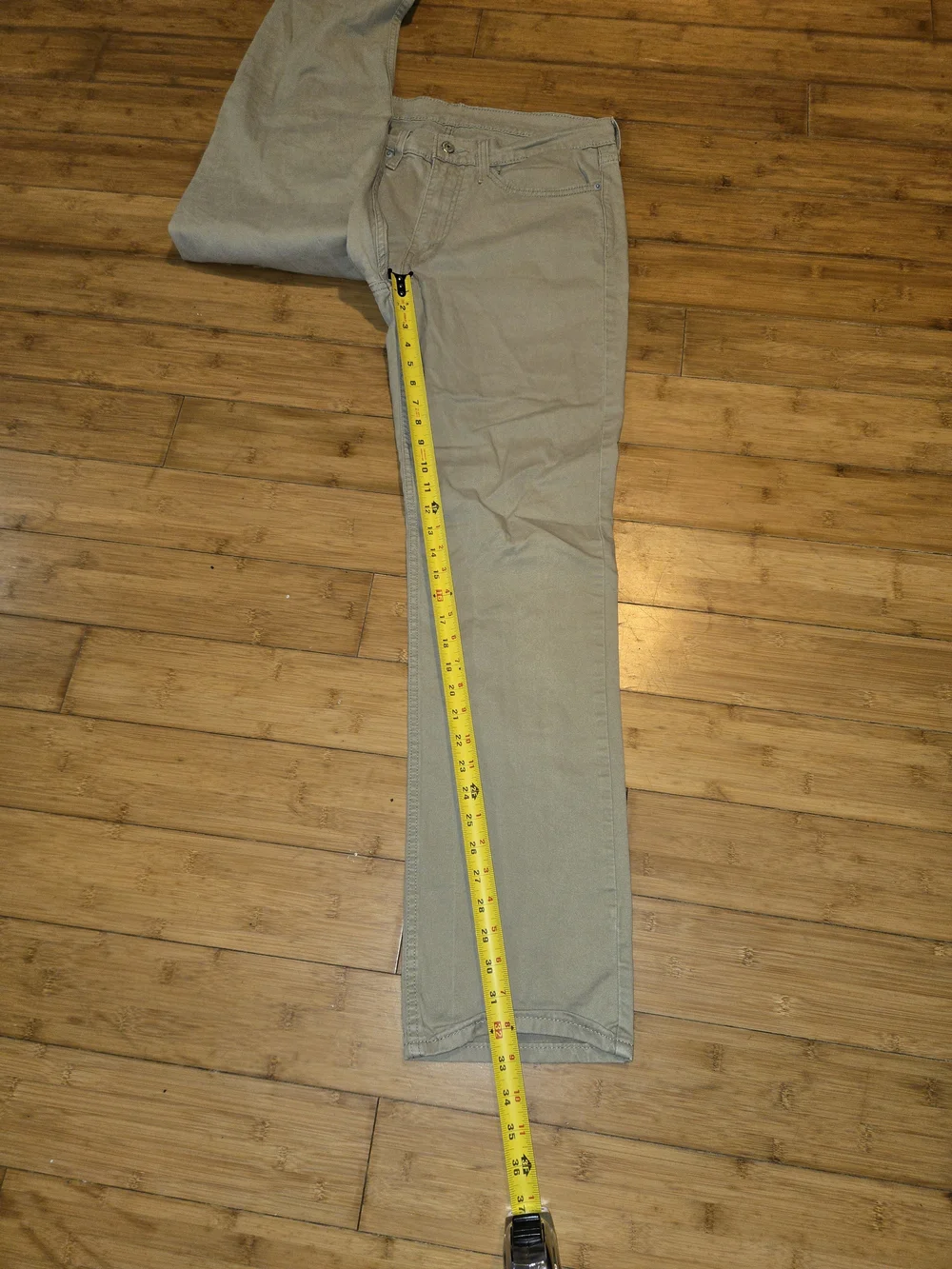 Levi’s 514 Straight Fit Jeans Men’s 34x34 Khaki Beige Tan Pants